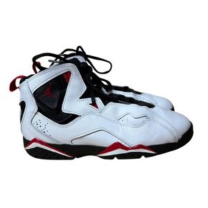 Jordan True Flight Kids Sneakers White Varsity Red Size 3Y